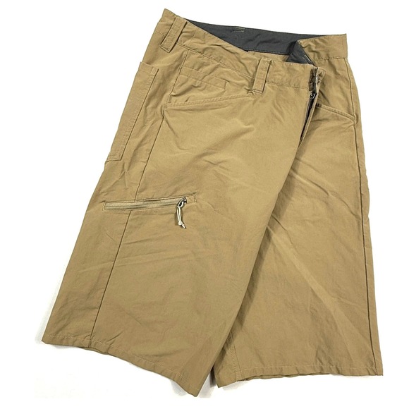 Patagonia Quandary Shorts Tan Khaki Hiking Technical Stretch 10 Inseam Mens 32 - Picture 3 of 8